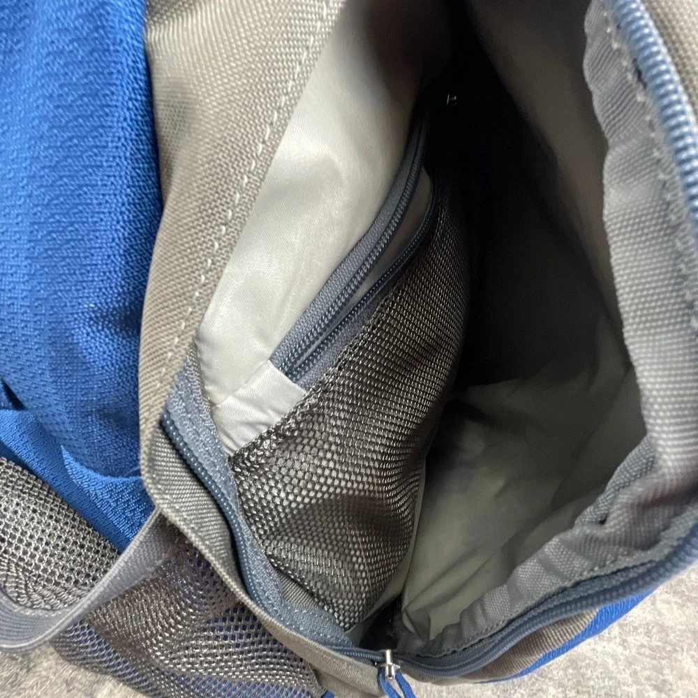 Osprey Daypack Blue Gray Everyday Recycled Backpack AirSpeed  Daypack Hiking Bag